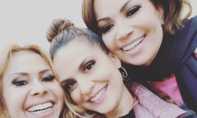 Cantora gospel Aline Barros posa com Joelma e Solange Almeida.
